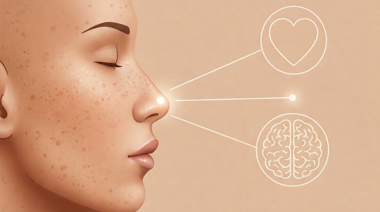 Conceptual Image Representing the Connection Between Skin Condition and Emotional Well-being