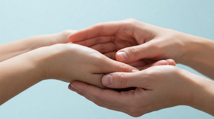 Conceptual Image Representing Support and Resilience for Individuals Coping with Health Challenges